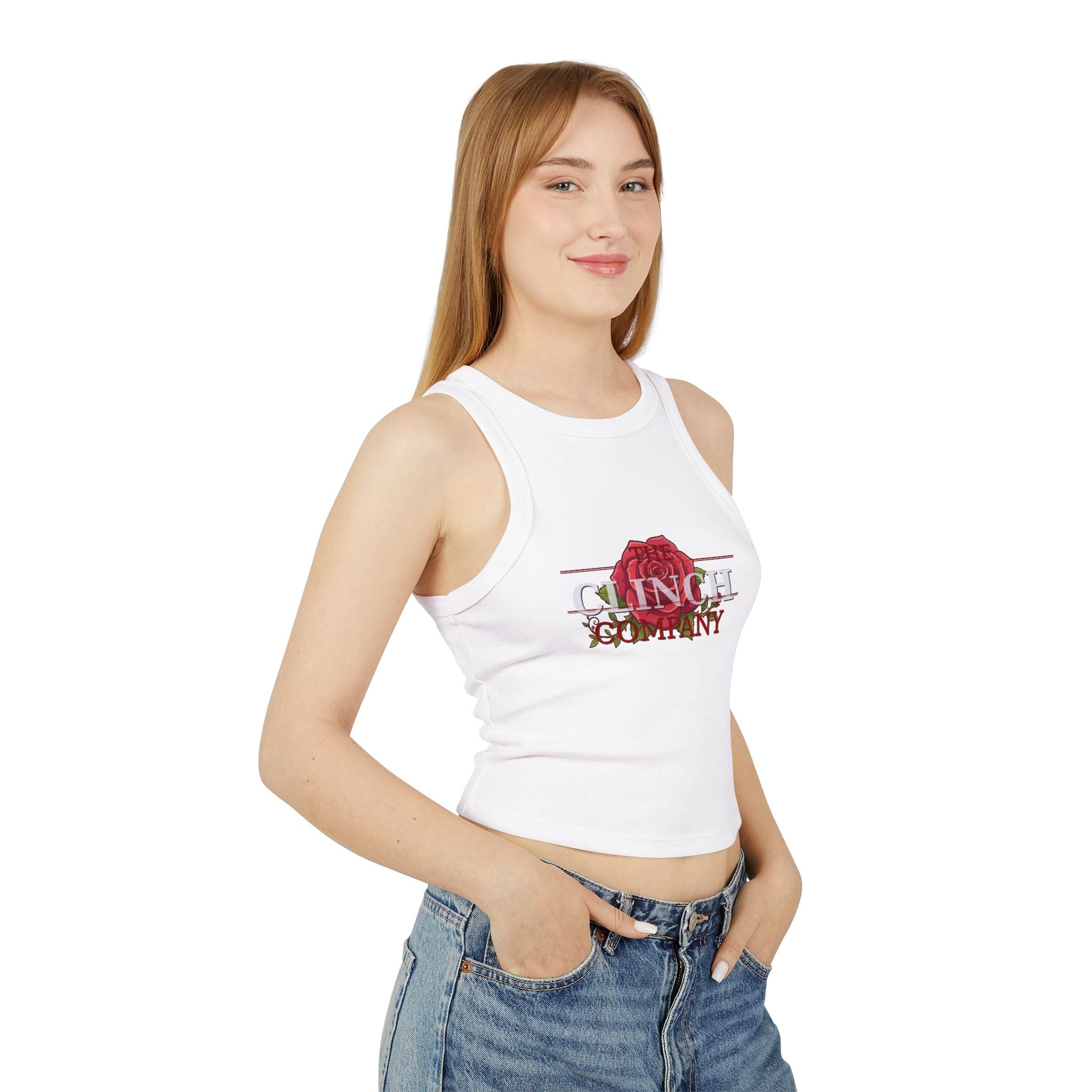 The Clinch Company Rose Tank Top | Womens Racer Tans