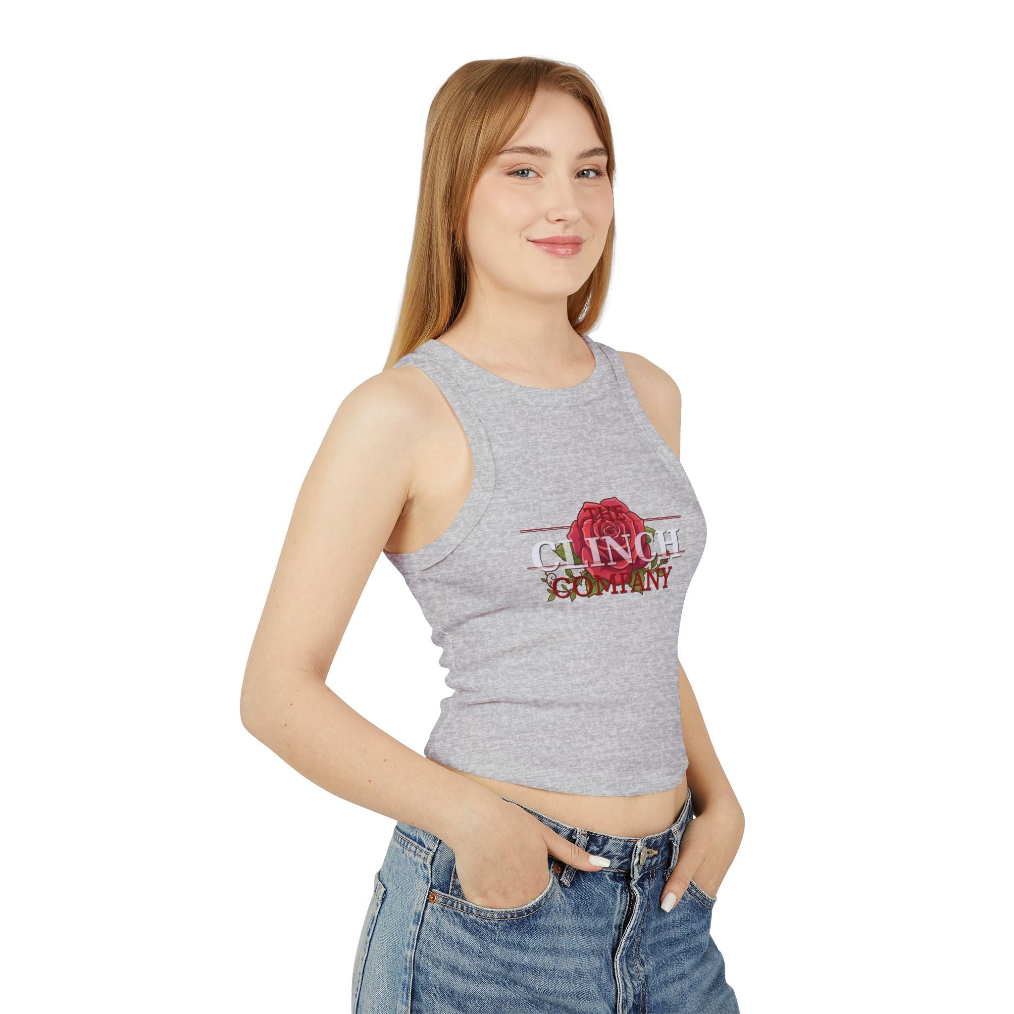 The Clinch Company Rose Tank Top | Womens Racer Tans