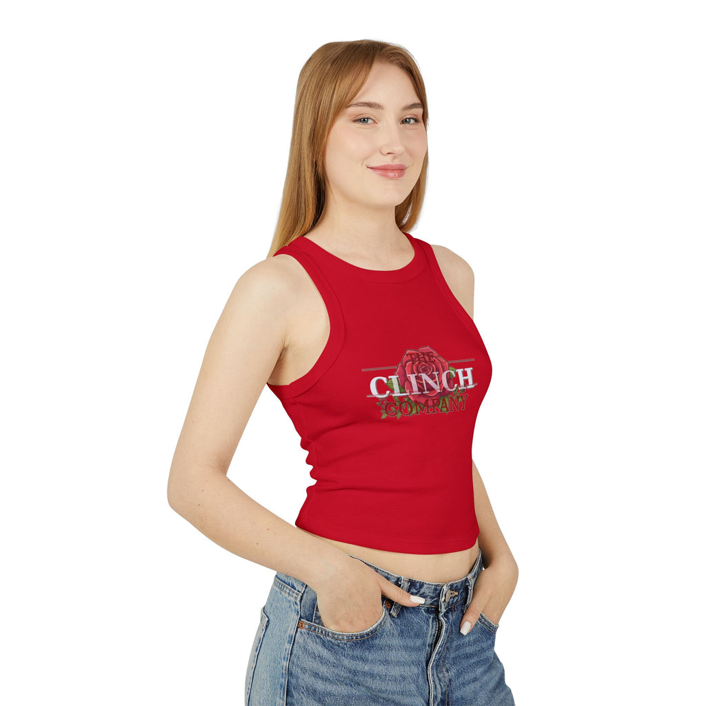 The Clinch Company Rose Tank Top | Womens Racer Tans