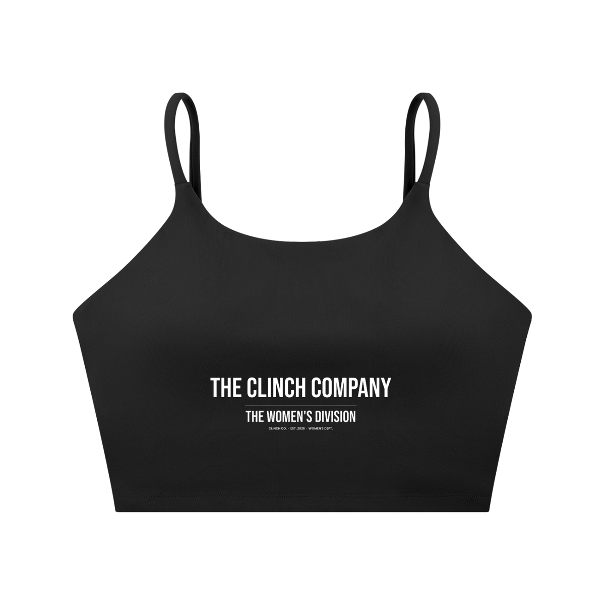 Womens Division Spaghetti Strap Yoga Sports Bra