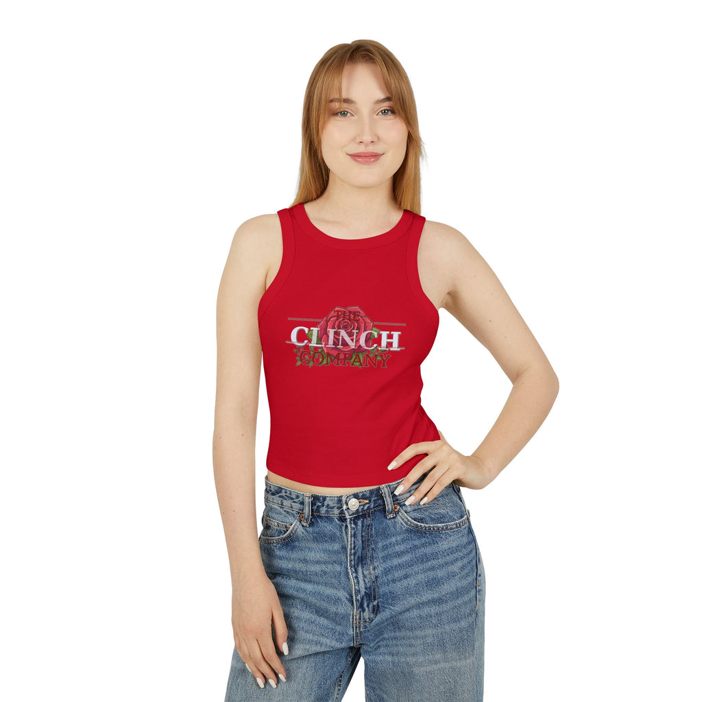 The Clinch Company Rose Tank Top | Womens Racer Tans