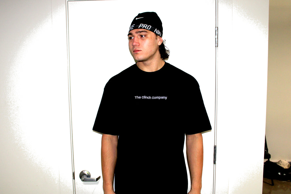 The Clinch Company Embroidered T-shirt | Black