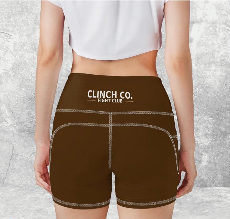 Clinch Co. Fight Club Yoga Shorts | Women MMA/BJJ Bottoms
