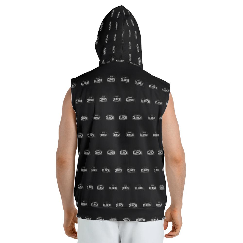 The Clinch Company Sleeveless Hoodie | Logo Print Design