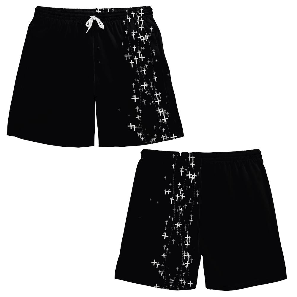 The Clinch Company Muay Thai Style Shorts | "Gothic" | MMA/BJJ Bottoms