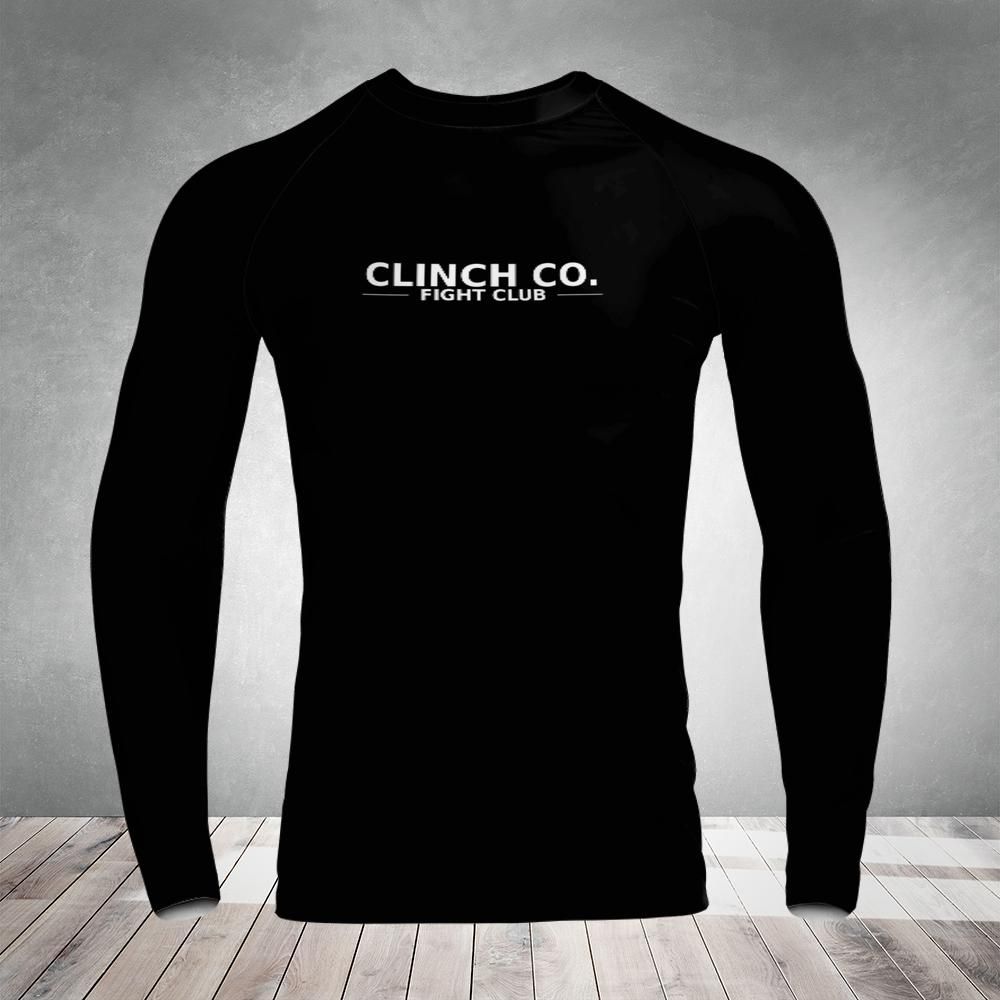 Clinch Co. Fight Club Long Sleeve Rash Guard | Black